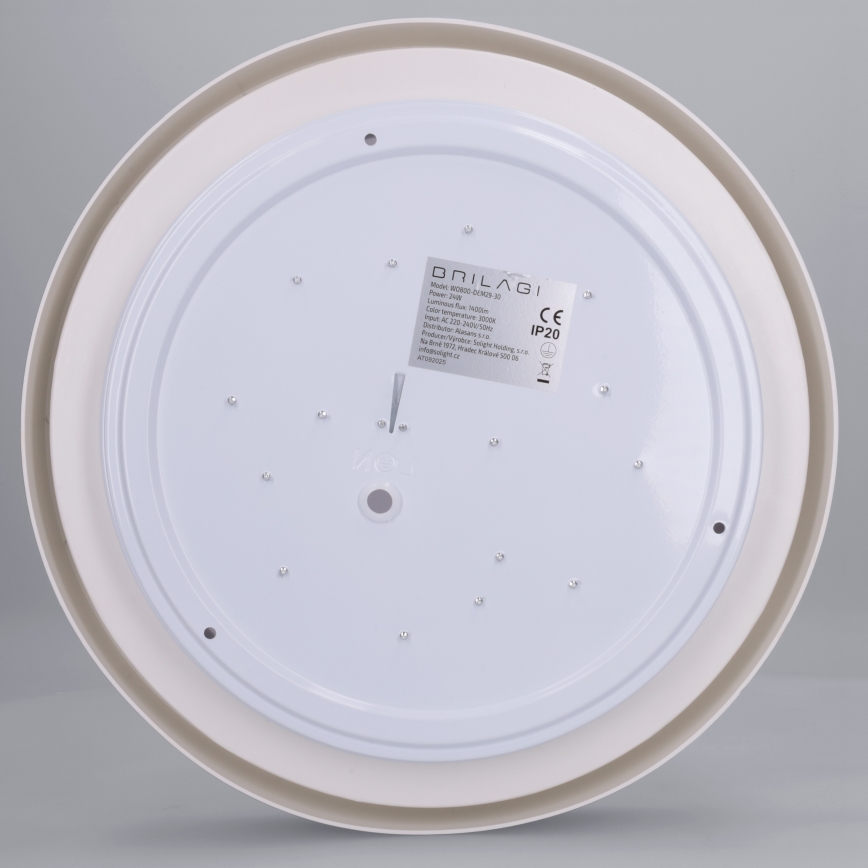 Brilagi - LED-Deckenleuchte MATTEO LED/24W/230V Ø 31 cm schwarz
