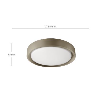 Brilagi - LED-Deckenleuchte MATTEO LED/24W/230V Ø 31 cm taupe
