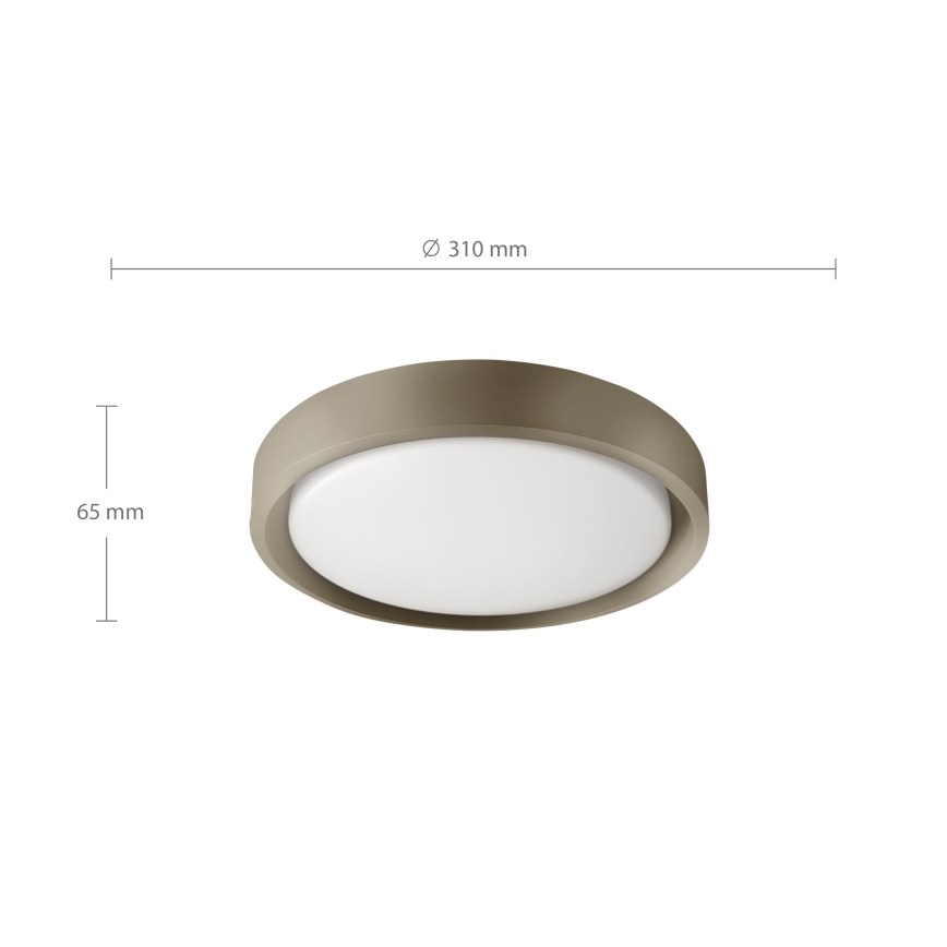 Brilagi - LED-Deckenleuchte MATTEO LED/24W/230V Ø 31 cm taupe