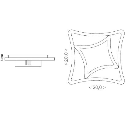 Brilagi - LED Deckenleuchte MODERN MINI LED/24W/230V 3000/4000/6000K