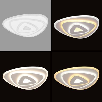 Brilagi - Dimmbare LED-Deckenleuchte MODERN MINI LED/45W/230V 3000/4000/6000K 30x30 cm + Fernbedienung