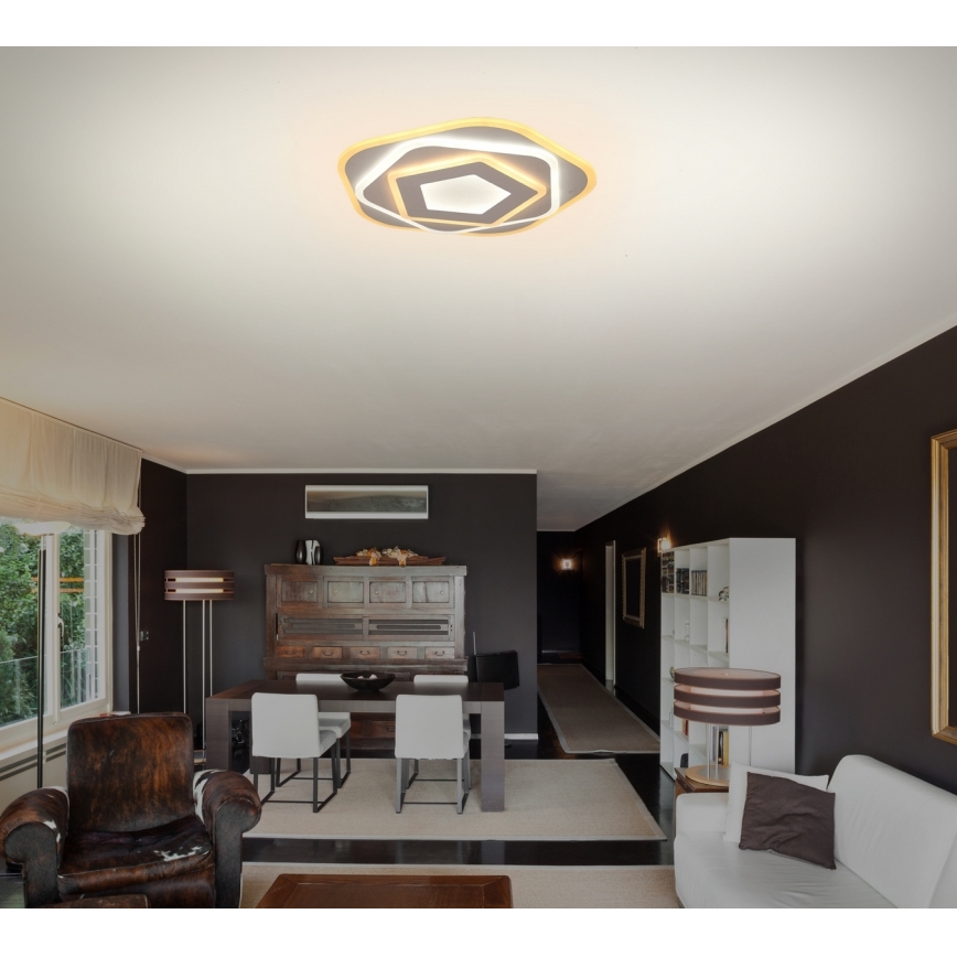 Brilagi - Dimmbare LED-Deckenleuchte MODERN MINI LED/53W/230V 3000/4000/6000K d 30 cm + Fernbedienung
