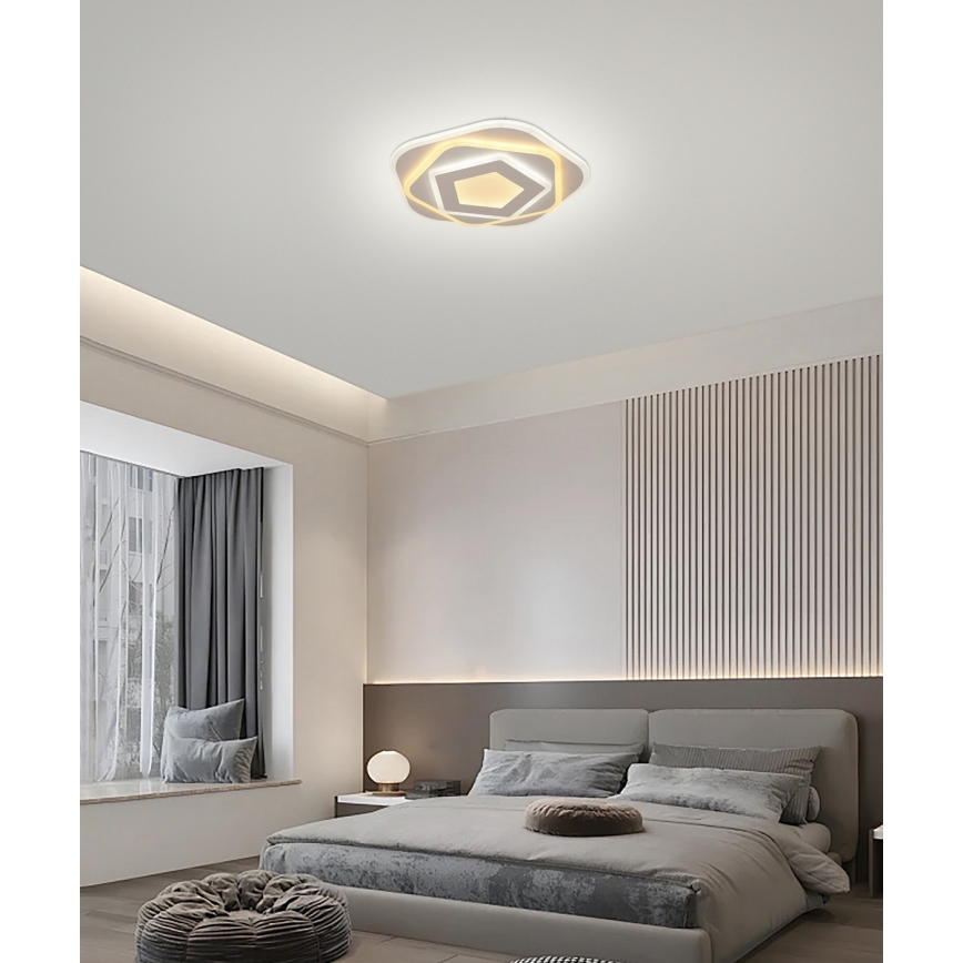 Brilagi - Dimmbare LED-Deckenleuchte MODERN MINI LED/53W/230V 3000/4000/6000K d 30 cm + Fernbedienung