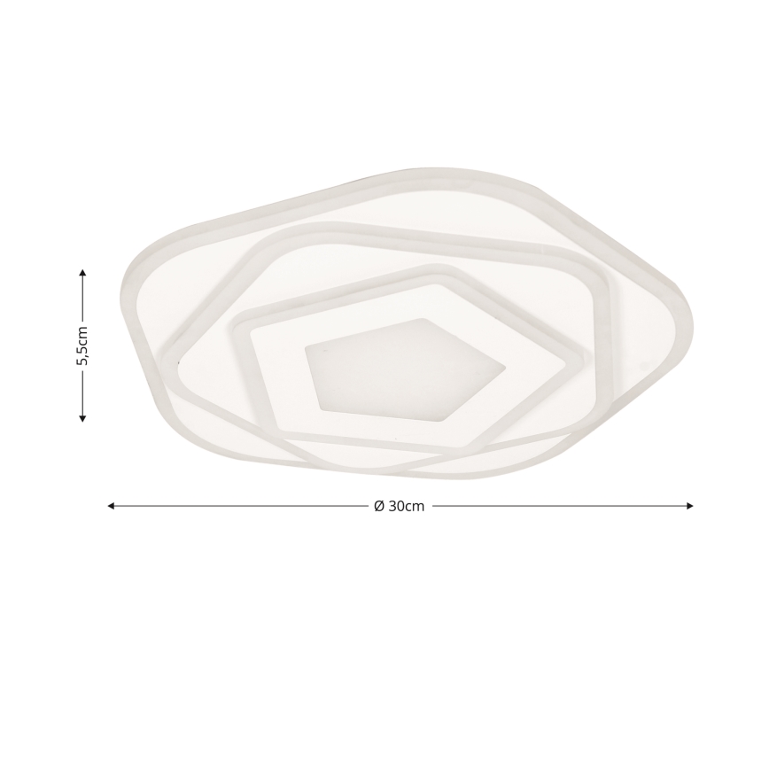 Brilagi - Dimmbare LED-Deckenleuchte MODERN MINI LED/53W/230V 3000/4000/6000K d 30 cm + Fernbedienung