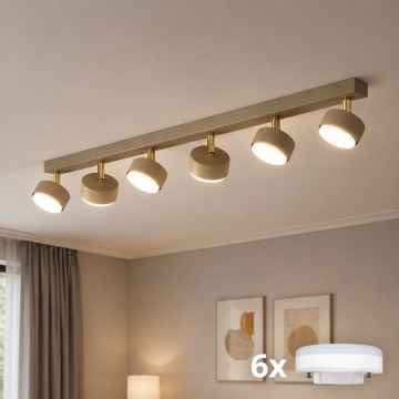 Brilagi - LED-Deckenleuchte MONO 6xGX53/30W/230V beige/gold