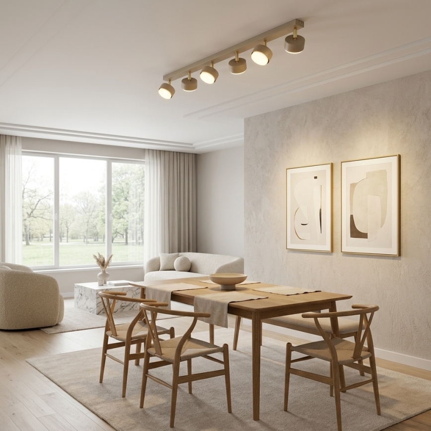 Brilagi - LED-Deckenleuchte MONO 6xGX53/30W/230V beige/gold
