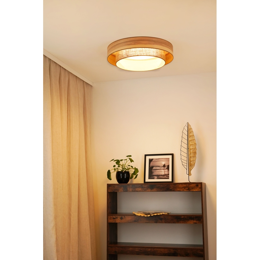 Brilagi - LED-Deckenleuchte MONTANA BOHO LED/26W/230V d 60 cm braun