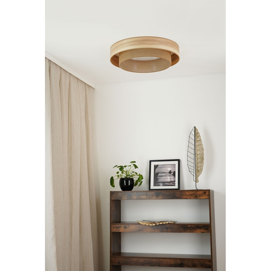 Brilagi - LED-Deckenleuchte MONTANA BOHO LED/26W/230V d 60 cm braun