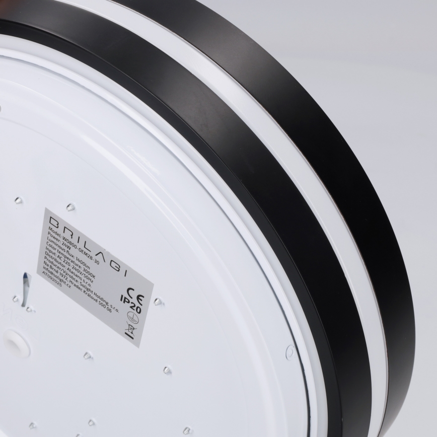 Brilagi - LED-Deckenleuchte NAOMI LED/24W/230V Ø 28,5 cm schwarz