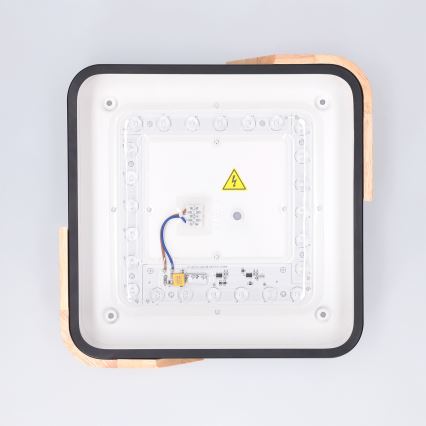 Brilagi - LED-Deckenleuchte PILANA LED/24W/230V Eiche/schwarz 32x32 cm