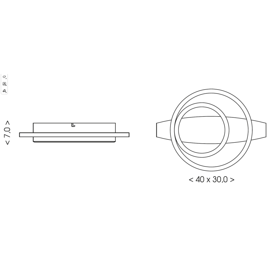 Brilagi - LED-Deckenleuchte PLANK LED/28W/230V 4000K 30x40 cm Holz