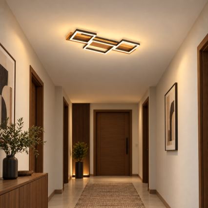 BRILAGI - LED-Deckenleuchte PLANK LED/30W/230V 4000K 34,5x65 cm Holz