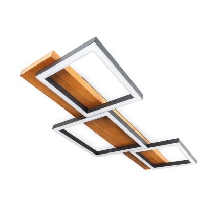 BRILAGI - LED-Deckenleuchte PLANK LED/30W/230V 4000K 34,5x65 cm Holz