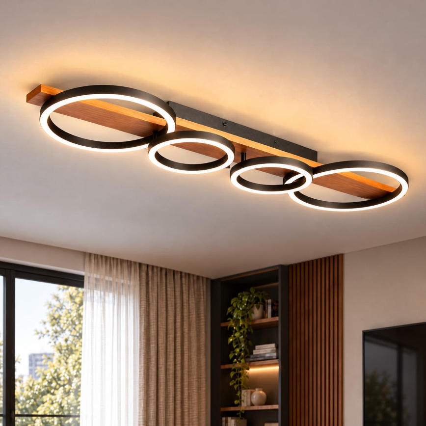 BRILAGI - LED-Deckenleuchte PLANK LED/35W/230V 4000K 30x100 cm Holz