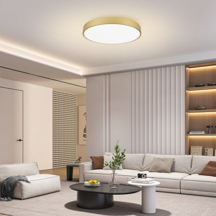 Brilagi - LED-Deckenleuchte POOL LED/100W/230V 3000/4500/6000K Ø 80 cm goldfarben