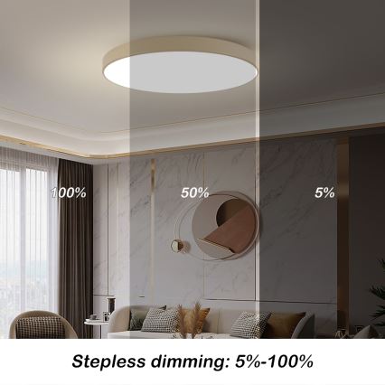 BRILAGI - LED-Deckenleuchte POOL LED/128W/230V 3000/4000/6000K Ø 100 cm beige