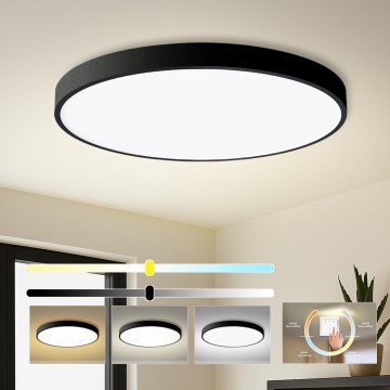 Brilagi - LED-Deckenleuchte POOL LED/128W/230V 3000/4000/6000K Ø 100 cm schwarz