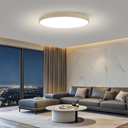Brilagi - LED-Deckenleuchte POOL LED/180W/230V 3000/4000/6000K Ø 120 cm beige