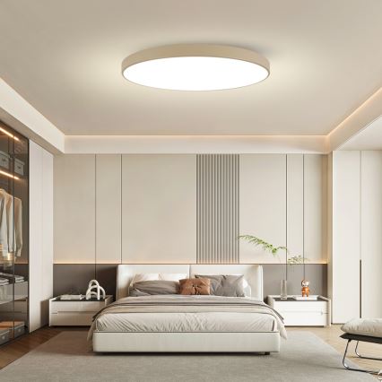 Brilagi - LED-Deckenleuchte POOL LED/180W/230V 3000/4500/6000K Ø 120 cm beige