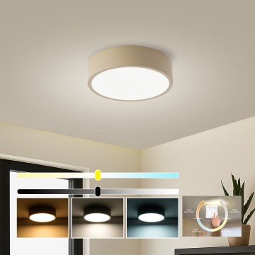 Brilagi - LED-Deckenleuchte POOL LED/18W/230V 3000/4000/6000K Ø 20 cm beige