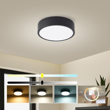 Brilagi - LED-Deckenleuchte POOL LED/18W/230V 3000/4000/6000K Ø 20 cm schwarz