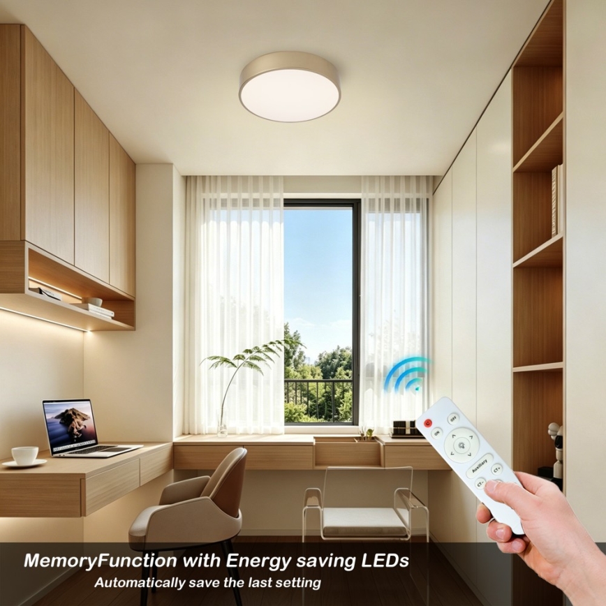 Brilagi - LED-Deckenleuchte POOL LED/24W/230V 3000/4000/6000K Ø 20 cm goldfarben
