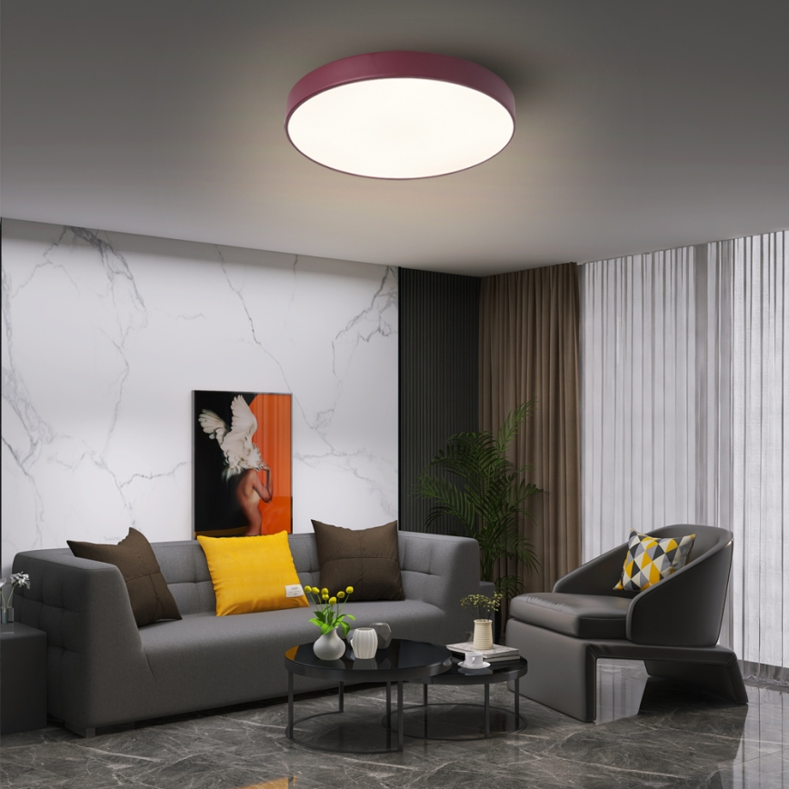 Brilagi - LED-Deckenleuchte POOL LED/36W/230V 3000/4000/6000K Ø 30 cm Burgunderrot