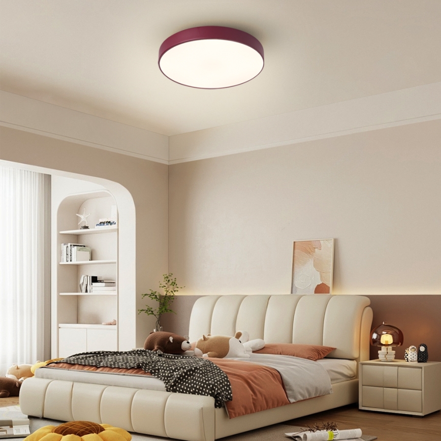 Brilagi - LED-Deckenleuchte POOL LED/36W/230V 3000/4000/6000K Ø 30 cm Burgunderrot