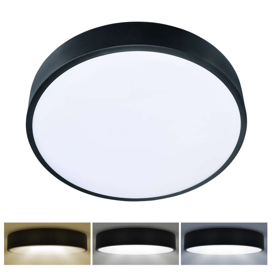 Brilagi - LED Deckenleuchte POOL LED/36W/230V 3000/4500/6000K Ø 30 cm schwarz