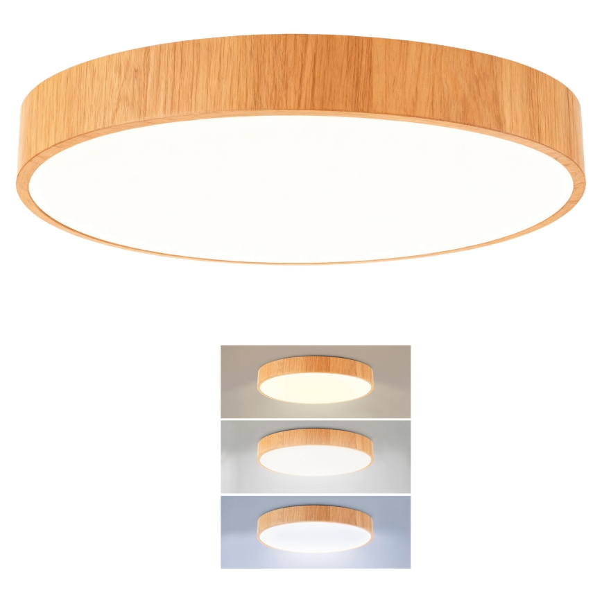 Brilagi - LED-Deckenleuchte POOL LED/48 W/230 V 3000/4000/6000 K Ø 40 cm Holzdekor