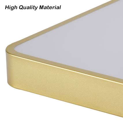 Brilagi - LED Deckenleuchte POOL LED/48W/230V 3000/4500/6000K 50x50 cm goldfarben