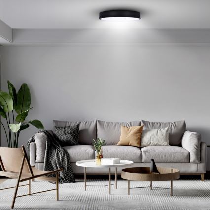 Brilagi - LED-Deckenleuchte POOL LED/48W/230V 3000/4500/6000K Ø 40 cm schwarz