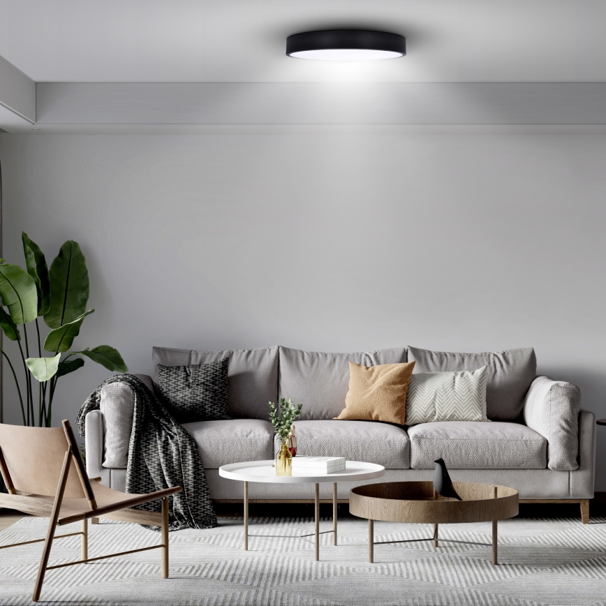 Brilagi - LED-Deckenleuchte POOL LED/48W/230V 3000/4500/6000K Ø 40 cm schwarz