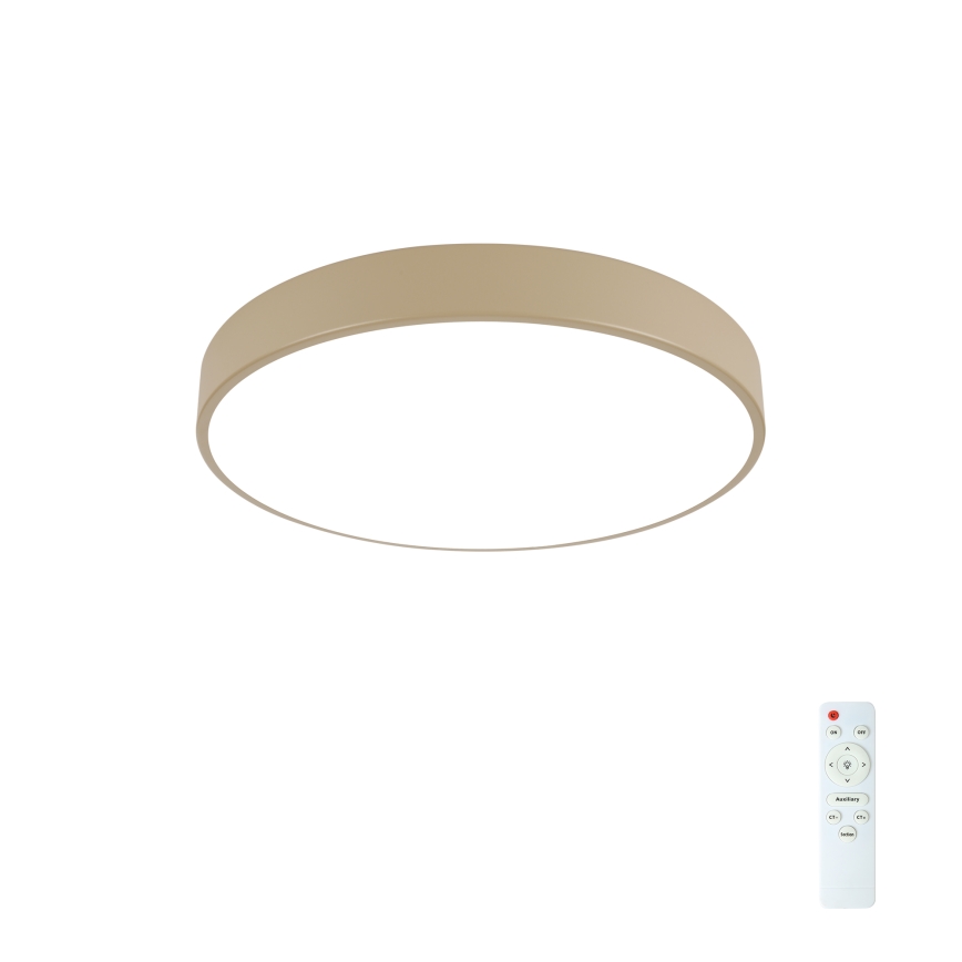 Brilagi - Dimmbare Deckenleuchte POOL LED/48W/230V 3000-6000K Ø 40 cm beige + Fernbedienung