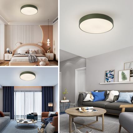 Brilagi - LED-Deckenleuchte POOL LED/60W/230V 3000/4000/6000K pr. 50 cm grün