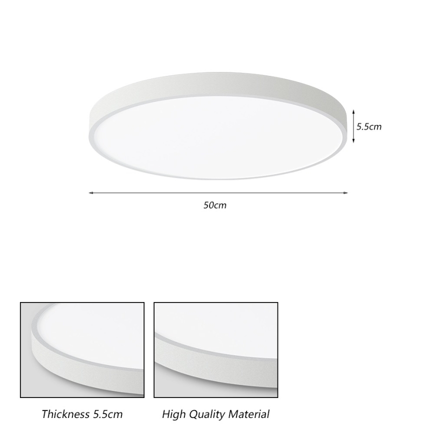 Brilagi - LED-Deckenleuchte POOL LED/60W/230V 3000/4000/6000K 50 cm weiß
