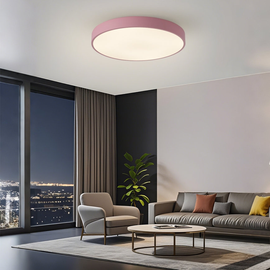 Brilagi - LED-Deckenleuchte POOL LED/60W/230V 3000/4000/6000K Ø 60 cm rosa