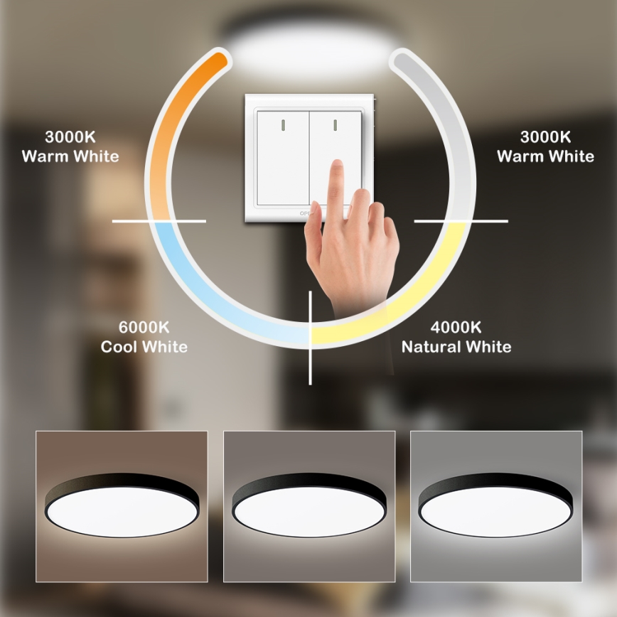 Brilagi - LED-Deckenleuchte POOL LED/60W/230V 3000/4500/6000K 50 cm