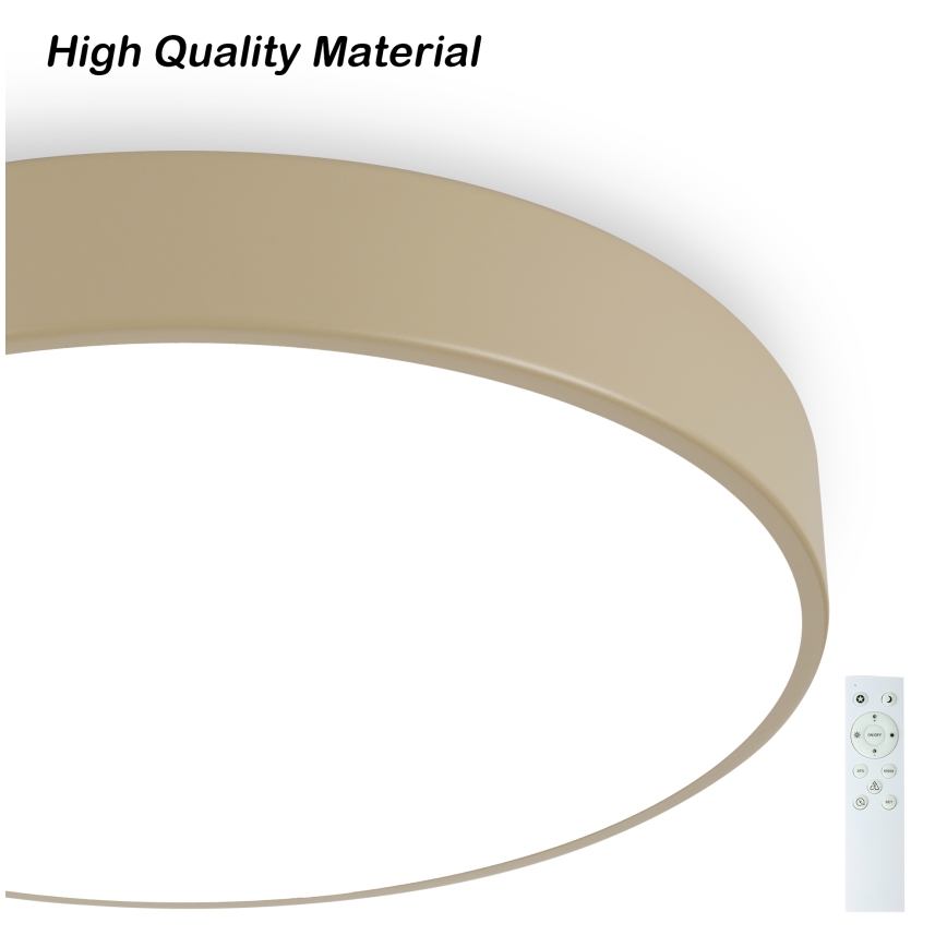 Brilagi - Einstellbare Deckenleuchte POOL SMART LED/60W/230V 3000-6000K 50 cm Wi-Fi Tuya beige + Fernbedienung