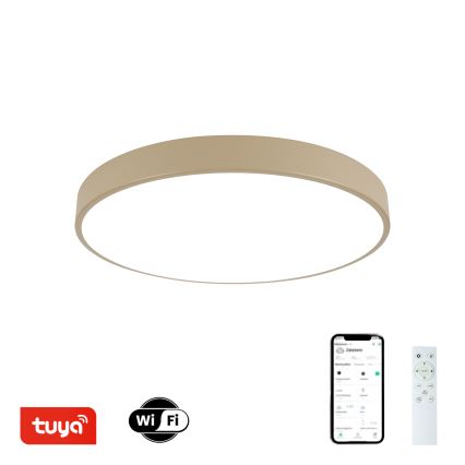 Brilagi - Einstellbare Deckenleuchte POOL SMART LED/60W/230V 3000-6000K 50 cm Wi-Fi Tuya beige + Fernbedienung