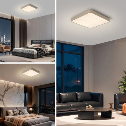 BRILAGI - LED-Deckenleuchte POOL SQUARE LED/36W/230V 3000/4000/6000K 40x40 cm beige