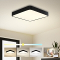 Brilagi - LED Deckenleuchte POOL SQUARE LED/36W/230V 3000/4000/6000K 40x40 cm schwarz