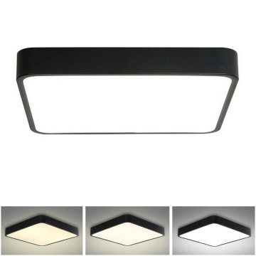 Brilagi - LED Deckenleuchte POOL SQUARE LED/36W/230V 3000/4500/6000K 40x40 cm schwarz
