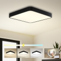 Brilagi - LED Deckenleuchte POOL SQUARE LED/48W/230V 3000/4000/6000K 50x50 cm schwarz