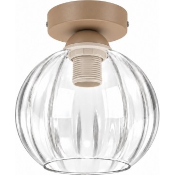 BRILAGI - LED Deckenleuchte RETRO GLASS 1xE27/60W/230V Ø 18 cm beige/klar