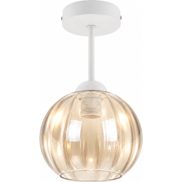 BRILAGI - LED Deckenleuchte RETRO GLASS 1xE27/60W/230V Ø 18 cm weiß/rauchbeige