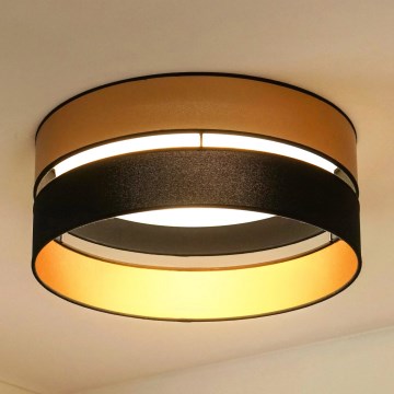 Brilagi - LED-Deckenleuchte ROYAL LED/24W/230V d 45 cm schwarz/golden