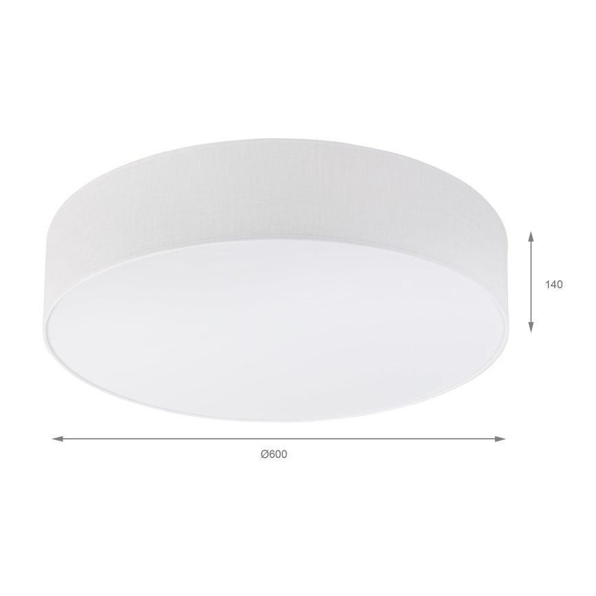 Brilagi - LED-Deckenleuchte SIRIJA 4xE27/60W/230V Ø 60 cm weiß
