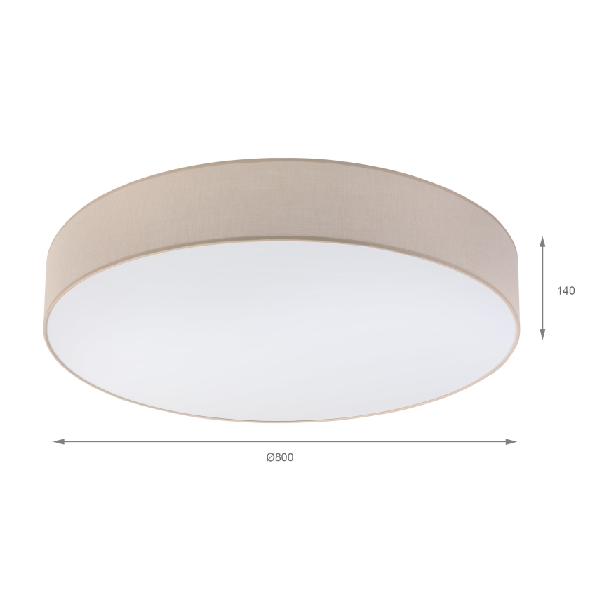 Brilagi - LED-Deckenleuchte SIRIJA 6xE27/15W/230V Ø 80 cm beige