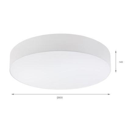 Brilagi - LED-Deckenleuchte SIRIJA 6xE27/15W/230V Ø 80 cm weiß